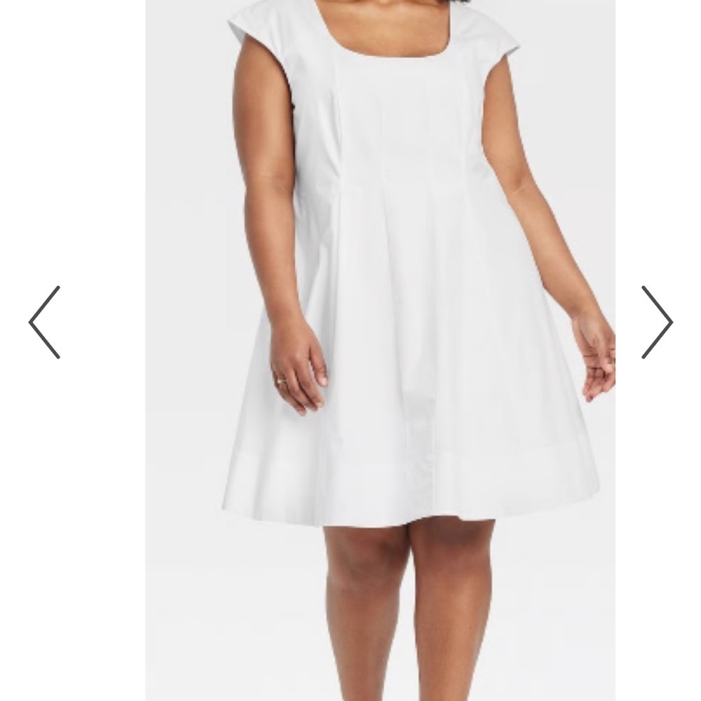 a new day White corset A-line Mini Dress